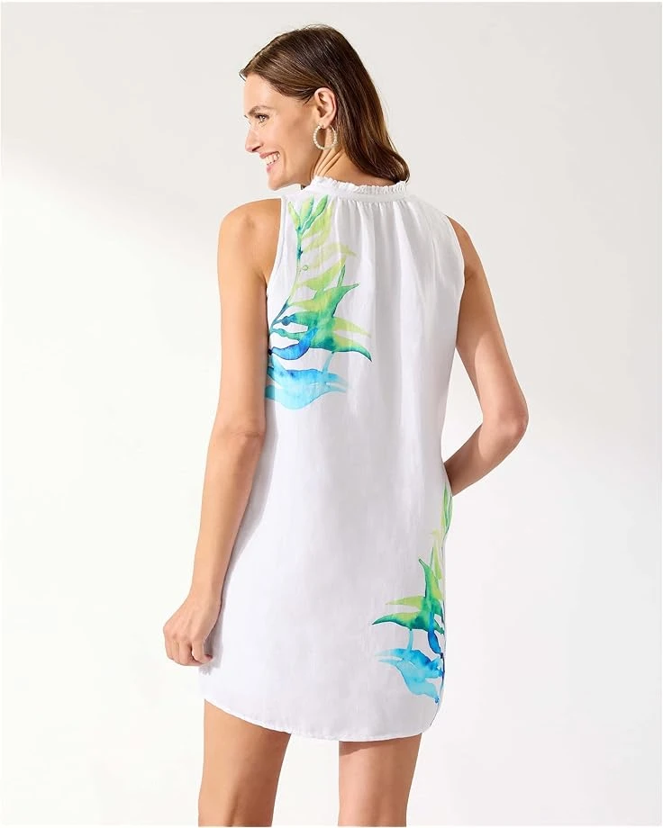 Tommy Bahama Island Cays Seafronds Engineered Split-Neck Dress | Swimwear 2 Tommy Bahama Island Cays Seafronds Engineered Split-Neck Dress | Swimwear - Image 2