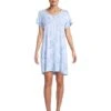 Tommy Bahama Short Sleeve Short Knit Sleep Dress | Sleepwear