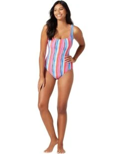 Tommy Bahama Island Cays Oasis Reversible One-Piece | Swimwear
