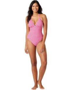 Tommy Bahama Summer Floral Reversible Cross-Back One-Piece | Swimwear