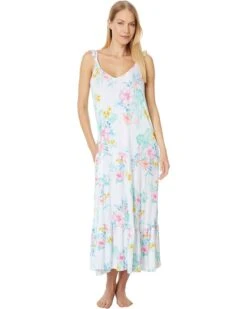 Tommy Bahama Sleeveless Floral Maxi Gown | Sleepwear