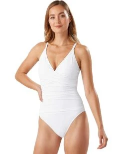 Tommy Bahama Pearl Over the Shoulder Cross Front One-Piece | Swimwear -Outdoor Apparel Shop 7102KajBTlL. AC SR736920