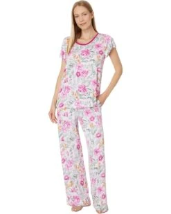 Tommy Bahama Long Pant Short Sleeve Pj Set | Sleepwear