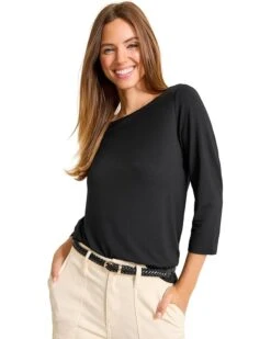 Tommy Bahama Reversible Kona Isles 3/4 Sleeve V Boat Neck Top | Shirts & Tops