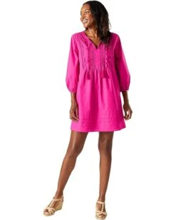 Tommy Bahama Poplin Split-Neck Dress | Dresses