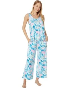 Tommy Bahama Sleeveless Cropped PJ Set | Sleepwear