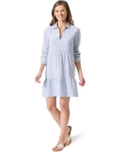 Tommy Bahama Stamped Lucia Stampedripe Collar Dress | Dresses