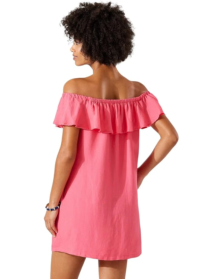 Tommy Bahama Linen Dye Off-the-Shoulder Dress Cover-Up | Swimwear 2 Tommy Bahama Linen Dye Off-the-Shoulder Dress Cover-Up | Swimwear - Image 2