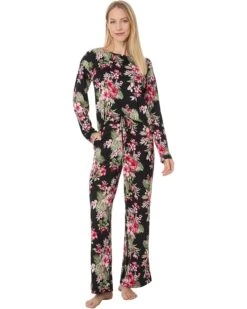 Tommy Bahama Sweater Knit Long Sleeve Long Pj Set | Sleepwear