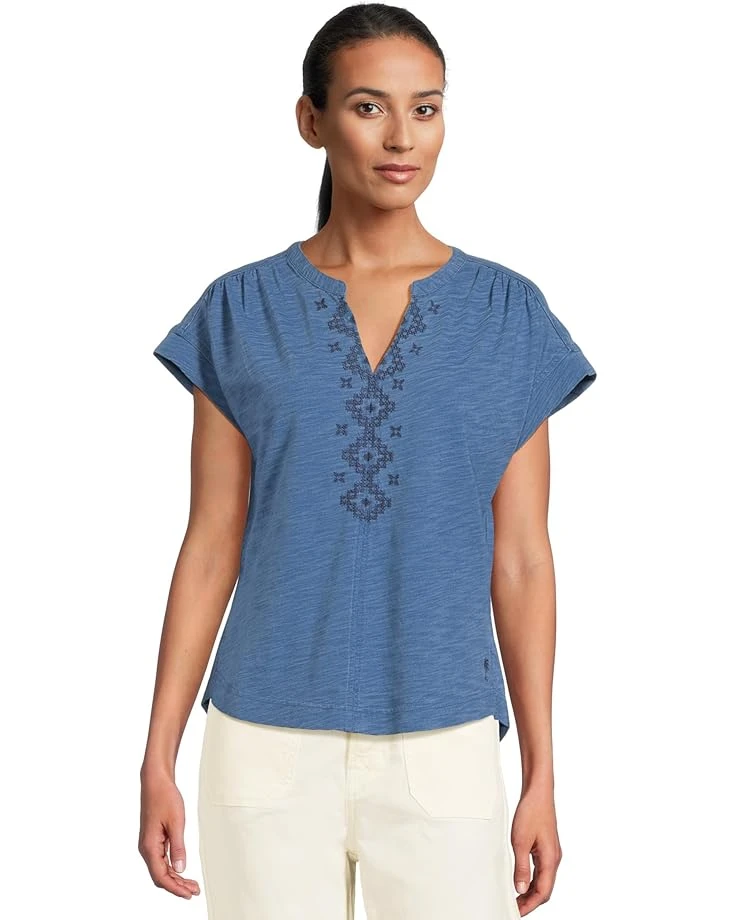 Tommy Bahama Dani Jersey Cross Stitch Tee | Shirts & Tops 1 Tommy Bahama Dani Jersey Cross Stitch Tee | Shirts & Tops