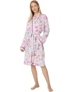 Tommy Bahama Printed Jersey Long Sleeve Wrap Robe | Sleepwear