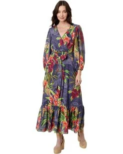 Tommy Bahama Villa Views Long Sleeve Maxi Dress | Dresses