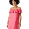 Tommy Bahama Linen Dye Off-the-Shoulder Dress Cover-Up | Swimwear