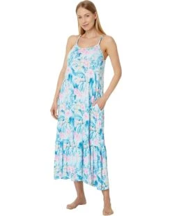 Tommy Bahama Tropical Sleeveless Maxi Gown | Sleepwear