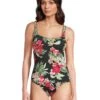 Tommy Bahama Lily Cat Rev Tank One-Piece | Swimwear