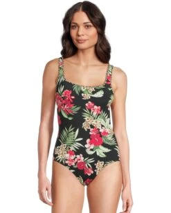 Tommy Bahama Lily Cat Rev Tank One-Piece | Swimwear