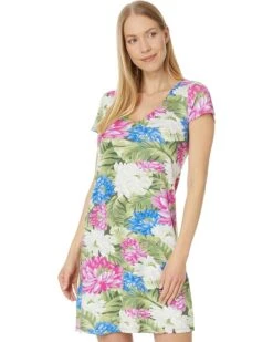 Tommy Bahama Darcy Lush Lotus V Cap Dress | Dresses