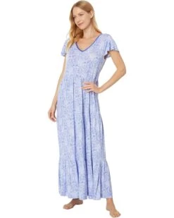 Tommy Bahama Maxi Shortsleeve Nightgown | Sleepwear