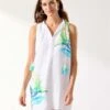 Tommy Bahama Island Cays Seafronds Engineered Split-Neck Dress | Swimwear