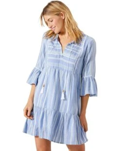 Tommy Bahama Just Beachy Stripe Tier Dress | Dresses