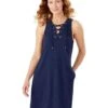 Tommy Bahama Color-Block Lace-Up Spa Dress | Swimwear