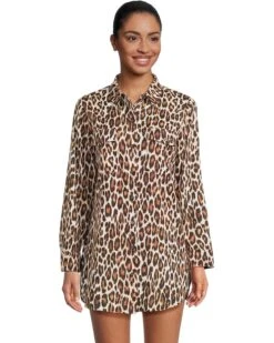 Tommy Bahama Leopard Boyfriend Shirt | Swimwear
