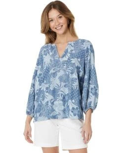 Tommy Bahama Secret Inlet 3/4 Slv Top | Shirts & Tops