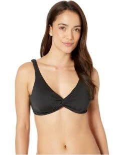 Tommy Bahama Pearl Underwire Over the Shoulder Twist Front Bra | Swimwear